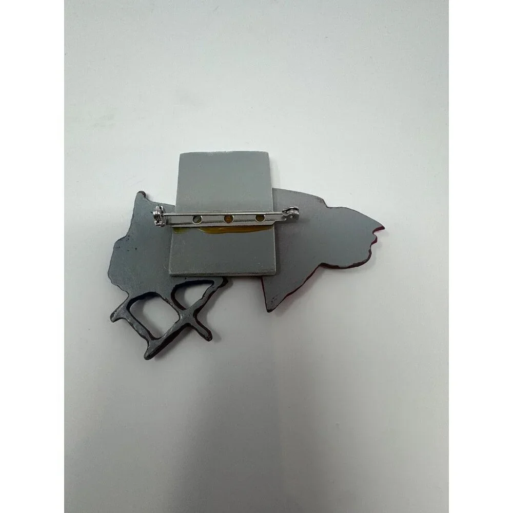 Vintage Sharon Young broach Director's chair cowboy